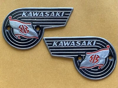 KAWASAKI GA2 90SS G1 M11 J1 J1T D1 B1 F1 F2 EMBLEMA TANQUE DE COMBUSTIBLE REPRO RASIN Foto 1 de 4