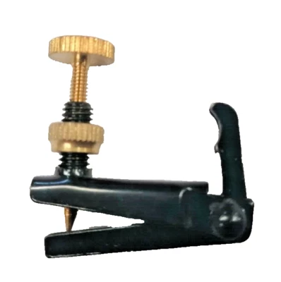 Tiracantino per Violino 1/2 o 1/4 intonatore Violin Nero Vite Dorata Tiracantini - Immagine 1 di 4