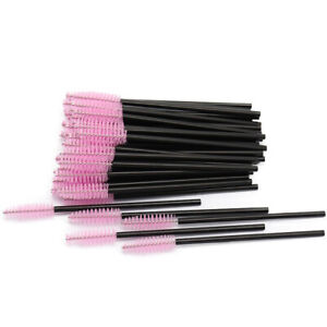 50Pcs Disposable Eyelash Brush Mascara Wands Applicator Lashes Extension Brushes