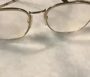 Vintage Glasses ROY TOWER Gold 140 Japan Oval Frames Eyeglasses - Picture 1 of 6