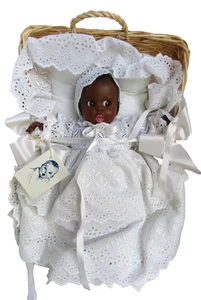 Vintage AA 12" GERBER BABY Doll in Basket 1979 w/ Hang Tag, Atlanta Novelty - Picture 1 of 5
