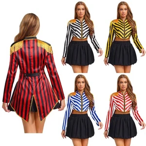 Womens Tailcoat Carnival Cosplay Long Sleeves Uniform Victorian Costume Party - Picture 1 of 69