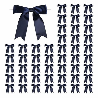 50 piezas 5 pulgadas lazo torcido cinta satinada arcos prefabricados artesanales para tr... Foto 1 de 4