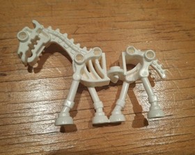 Lego White Skeleton Horse Minifigure Skeletal Animal Castle Fantasy Era