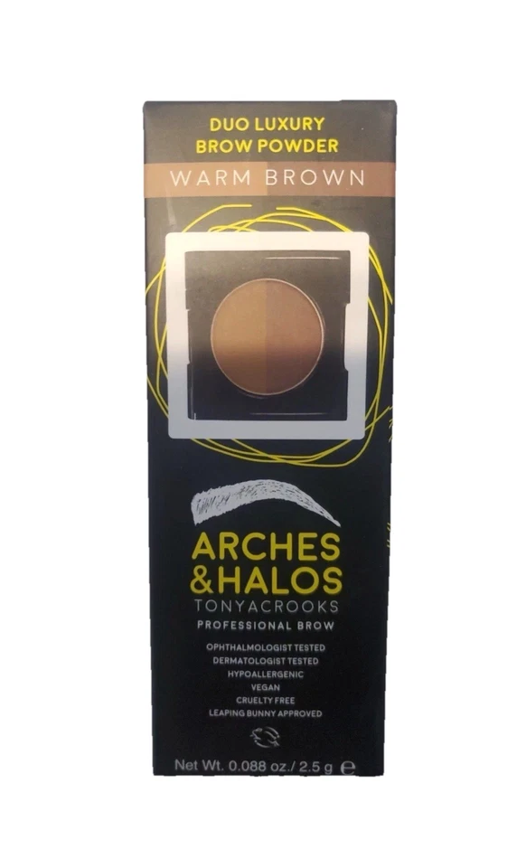 Arches & Halos Duo Luxury Brow Powder - Warm Brown  - 0.088 oz - Image 1 of 1