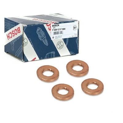 4X BOSCH Dichtring Einspritzdüse Injektor Common Rail OPEL BMW VW F00VC17504 - Bild 1 von 4