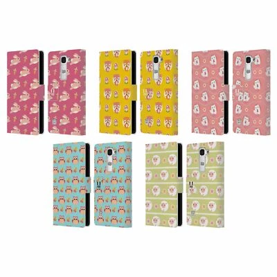 HEAD CASE DESIGNS CUTE ANIMAL LEATHER BOOK CASE & WALLPAPER FOR LG PHONES 2 - Image 1 of 4