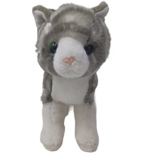 Aurora Miyoni Kätzchen Plüschtier 8 Zoll graue Tabby Katze realistisches Stofftier Spielzeug - Bild 1 von 7