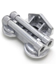 Trans-Dapt Oil Filter Mount Dual Filter Four 1/2 in NPT Female Ports 3/4 (1030) - Picture 1 of 12