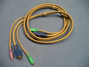 Kabelset Monitor Tastatur Maus VGA PS/2 z.B. für Data Switch 3x 1,8 Meter - Bild 1 von 2