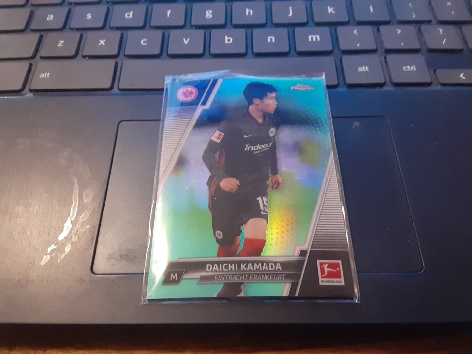 2022-22 Topps Chrome Bundesliga Aqua #39 Daichi Kamada #/275** - Image 1 of 1