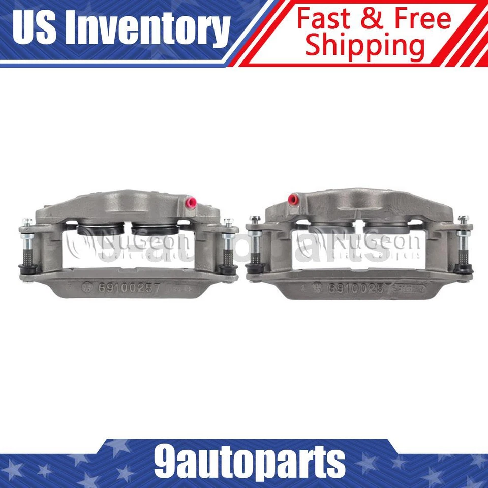 Par de pinzas de freno de disco delanteras para Ford F-350 1968 1969 1970 1971 Foto 1 de 4