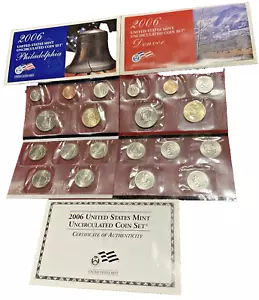 2006 P & D United States Mint Uncirculated Coin Set - 20 Coins w/COA - Picture 1 of 6