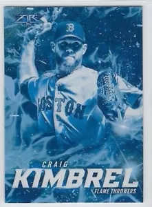 Craig Kimbrel 2017 Topps Fire FLAME THROWERS Blue Chip Parallel 1:14 packs - Picture 1 of 1