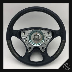 Mercedes-Benz Carbonio Pelle Blu B66817702 Volante W208 R170 R129 CLK Sl SLK - Picture 1 of 1