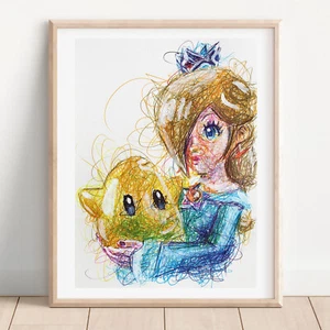Impresión de bolígrafo Rosalina, póster artístico de Super Mario - Imagen 1 de 3