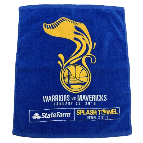 Warriors vs Mavericks 2016 Splash Towel 2 of 5 Basketball Cover