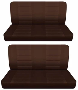 Se adapta a Dodge Coronet 1949-1956 4 puertas sedán fundas de asiento de banco delanteras y traseras - Imagen 1 de 1