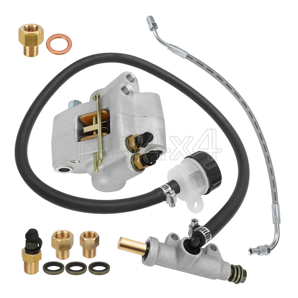 Rear Brake Master Cylinder Caliper w/Hose Line for Polaris Diesel 455 1999-2000 - Image 1 of 4