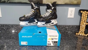 Bauer Supreme M5 Pro Eishockey Schlittschuhe Junior Größe 3,5 EE - Bild 1 von 9