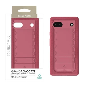 Funda con soporte de doble capa QUIKCELL Google Pixel 6a GRAND ADVOCATE DESERT PINK - Imagen 1 de 4