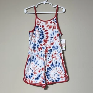 Jumping Beans Girls Romper Size 7. NWT! Red, White, Blue. Patriotic, 4th of July - Picture 1 of 5