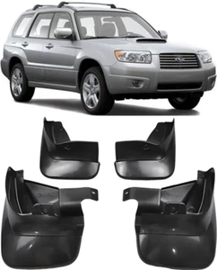 Genuine Front & Rear Splash Guards Mud Flaps FOR 2003-2008 Subaru Forester SUV - Picture 1 of 7