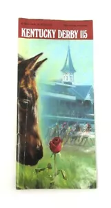 115º Kentucky Derby 1989 Programa Oficial Sunday Silence Easy Goer Carreras de Caballos - Imagen 1 de 3