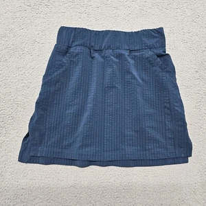 Title Nine Skirt Womens Small Textured  Blue w/ Pockets Golf Tennis Athletic  - Picture 1 of 17