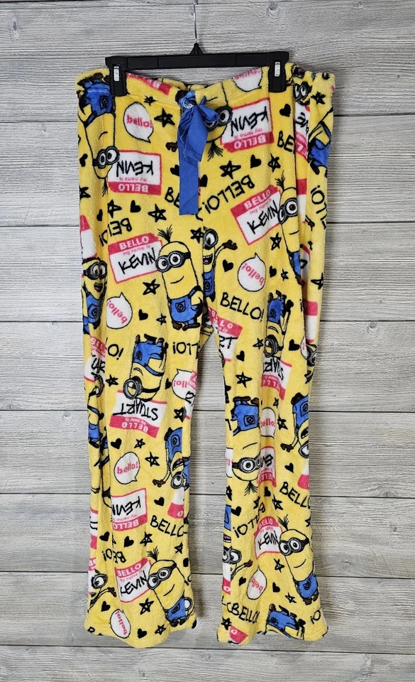 Pantalones de pijama Minions para mujer talla grande 12-14 amarillo polar Despicable Me Foto 1 de 4