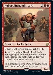 Hobgoblin Bandit Lord - Foil Magic mtg Light Play, English Adventures in the For - Picture 1 of 1