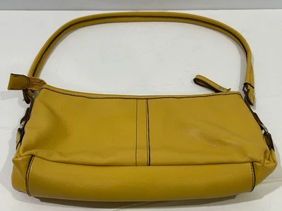 Relic Yellow Leather Shoulder Bag Purse Zippered Small - Image 1 of 4