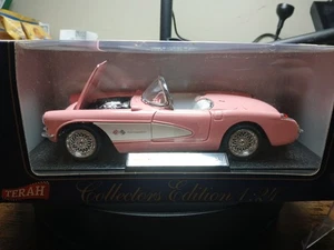 1957 Rare Pink Chevrolet Corvette 1:24 Scale New In Box  Collectors Edition  - Picture 1 of 7