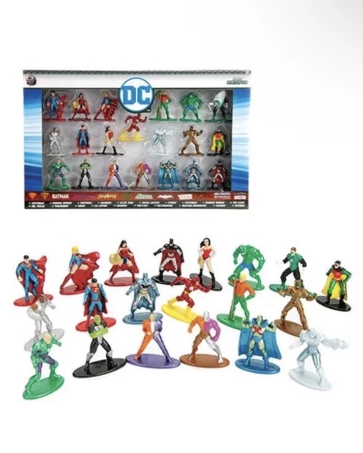 Jada * Juego de 20 piezas de DC Comics Wave 1 * Mini figuras de metal nano 1 2/3" Foto 1 de 4