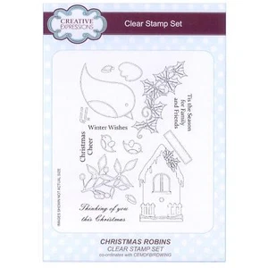 Creative Expressions Clear Stamp Set CHOOSE ONE Christmas Holiday Themes - Foto 1 di 20