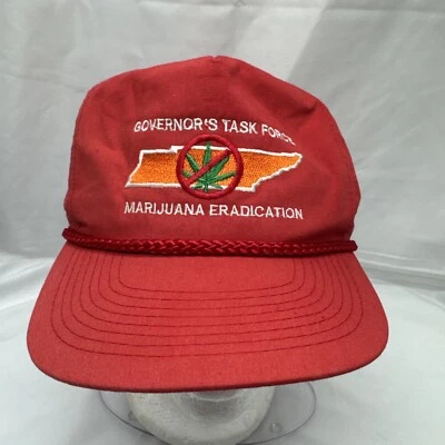 De colección Tennessee Marihuana Erradicación Governors Task Force Snapback Gorra Gorra Foto 1 de 4