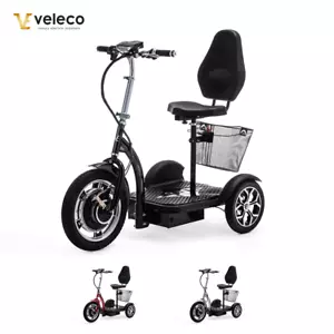 VELECO ZT-16Seniren 3 Wheel Electric Scooter 12 km/h 750W 3 Colors - Picture 1 of 39