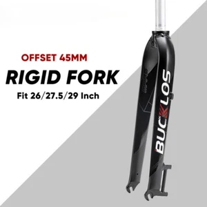 26/27.5/29 Inch MTB Bicycle Rigid Fork QR 9mm Straight Tube Bicycle Fork - Picture 1 of 21