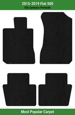 Lloyd Ultimat Front & Rear Row Carpet Mats for 2015-2019 Fiat 500  - Image 1 of 4