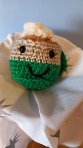Cute Handmade Crochet Christmas Cup Decoration With Whipped Cream G1 - Picture 1 of 4