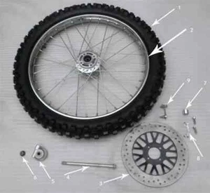 Hawk 250 Front wheel axle (Please see #4 for image) - Picture 1 of 1