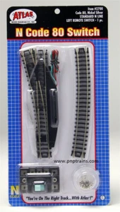 N Scale ATLAS CODE 80 Nickel S #2700 Standard N Line Left Remote Switch - Picture 1 of 1