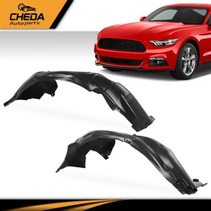 Fit For 2015-2017 Ford Mustang Front Left+Right Inner Fender Liner Splash Shield - Picture 1 of 12
