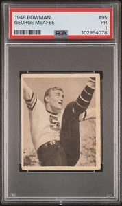 1948 Bowman - #95 - george McAfee - Bears - Rookie - PSA 1 - 4078 - Picture 1 of 2
