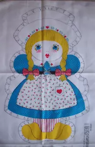 Panel de tela vintage de decoración de muñecas de corte y costura holandesas doncella Springs Mills 7501 - Imagen 1 de 2