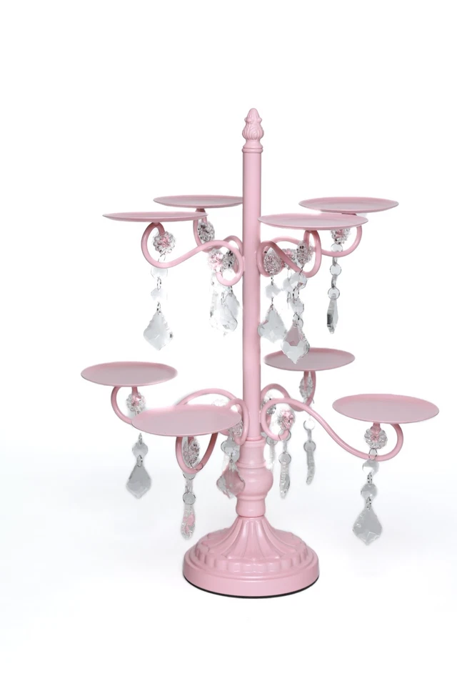 Suporte para cupcake detalhes de lustre, exibição em camadas - ouro, prata ou branco - Imagem 1 de 4