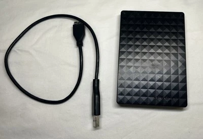 Seagate Expansion 1 TB Portable External Hard Drive Model SRD0NF1 black w/ cord - Image 1 of 2