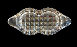 Vintage Bohemia Glass Salt & Pepper Tray PM09 G - Picture 1 of 4
