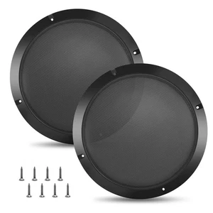 Couvercle de grille de haut-parleur 8 pouces 2 paquets 8 pouces maille d'acier haut-parleur subwoofer grille - Photo 1/3