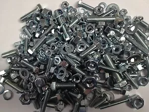 MGB HIGH TENSILE ZINC PLATED UNF NUTS BOLTS WASHERS QTY 450 - Picture 1 of 1